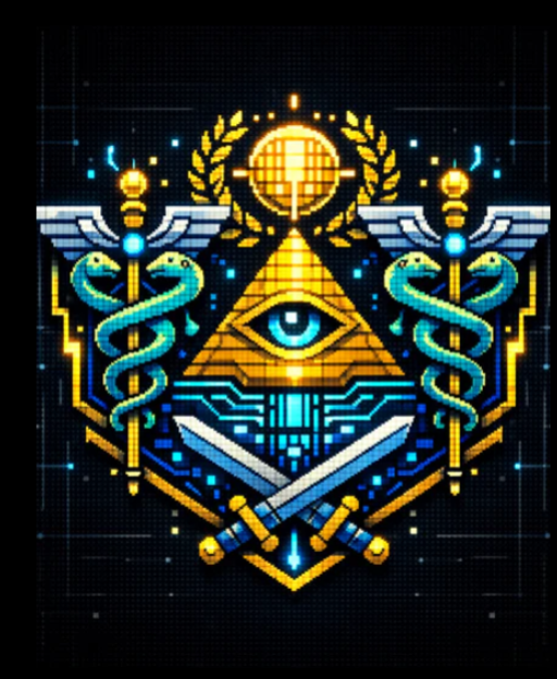 All Seeing Eye – Pixel Symbol Wall Art